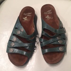 Dansko leather slide sandals